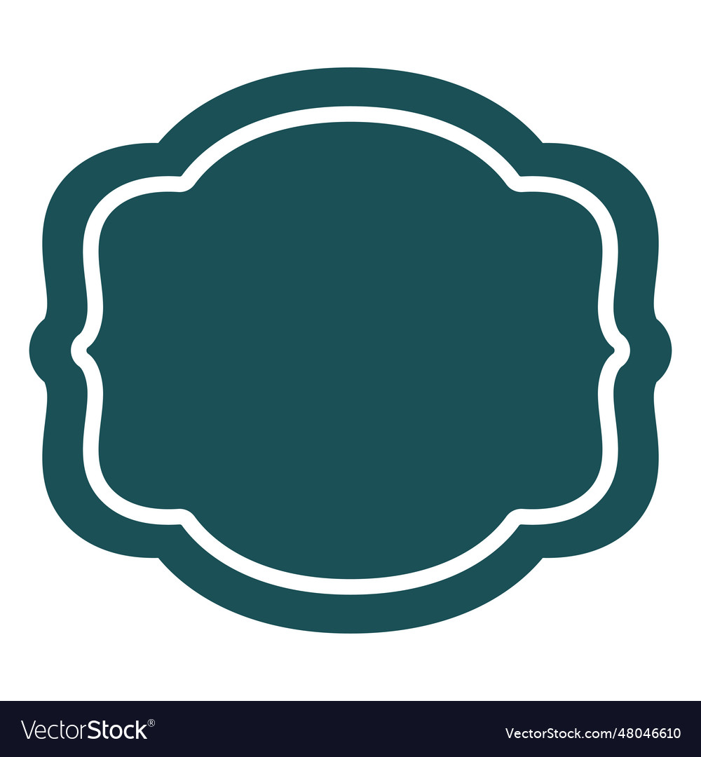 Curled ends label Royalty Free Vector Image - VectorStock