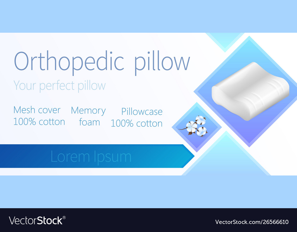 Cushion With Cotton Pillowcase Contour Memory Foam