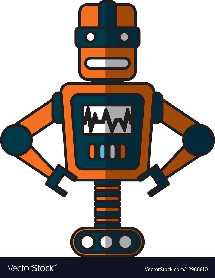 Electric robot avatar character