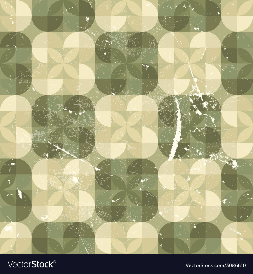 Geometric seamless tiles in retro style background