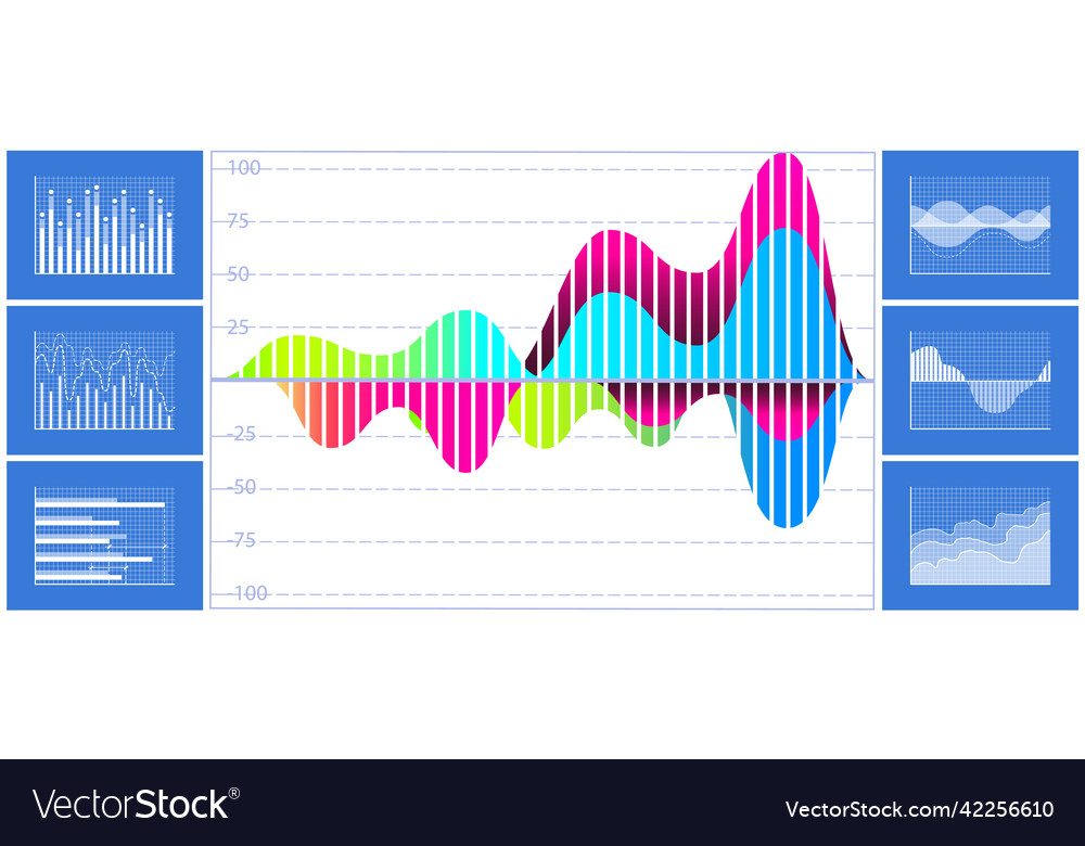 Intelligent technology hud interactive panel data vector image Intelligent technology hud interactive panel data
