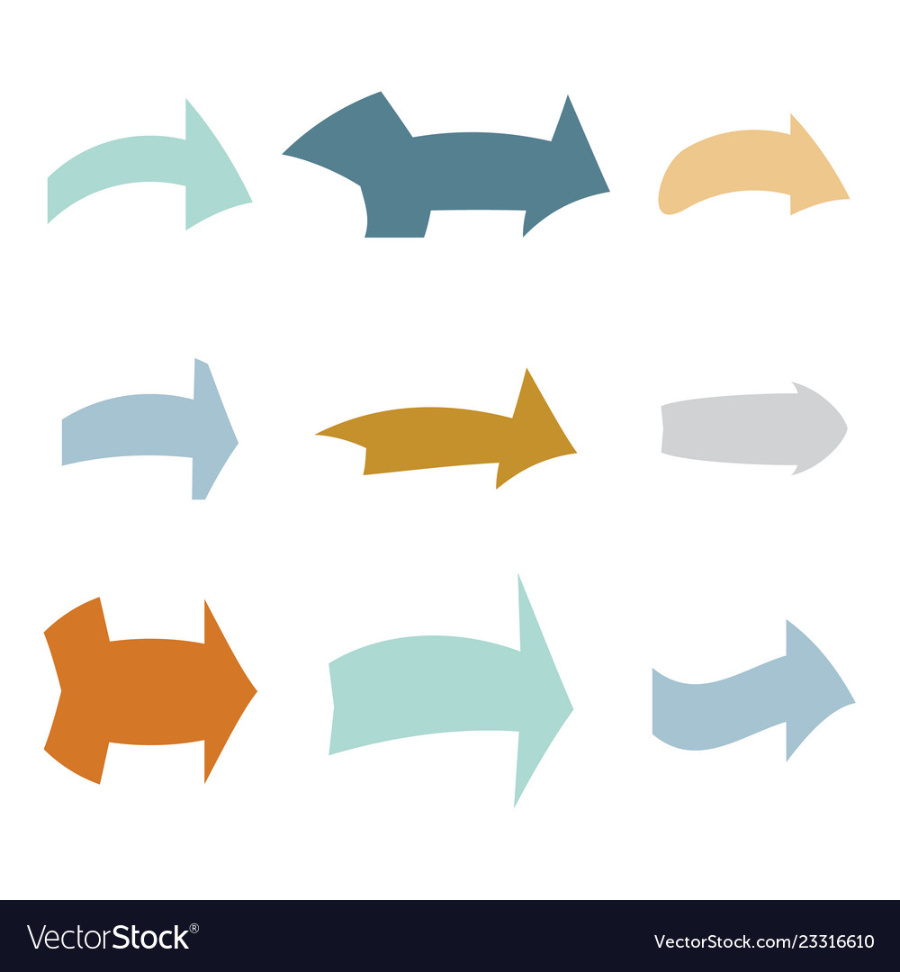 Multicolored Arrow Set