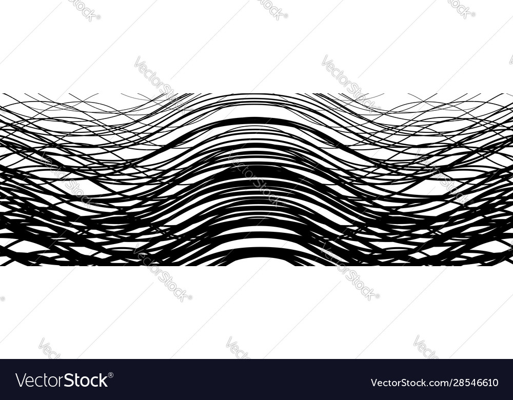 Random wavy zig-zag lines abstract art texture vector image Random wavy zig-zag lines abstract art texture