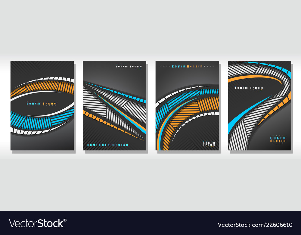 Set of book covers vector image Set of book covers