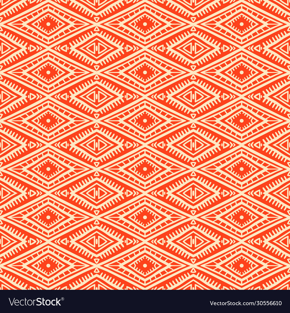 Tribal orange and yellow pattern