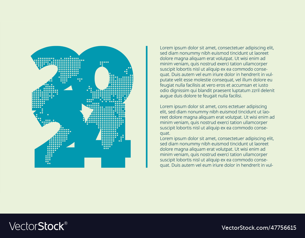 2024 year background with sample text