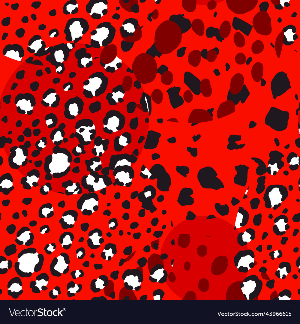 Abstract modern leopard seamless pattern vector image Abstract modern leopard seamless pattern