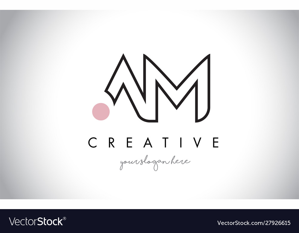 Am Brief Logo Design mit kreativen modernen trendy