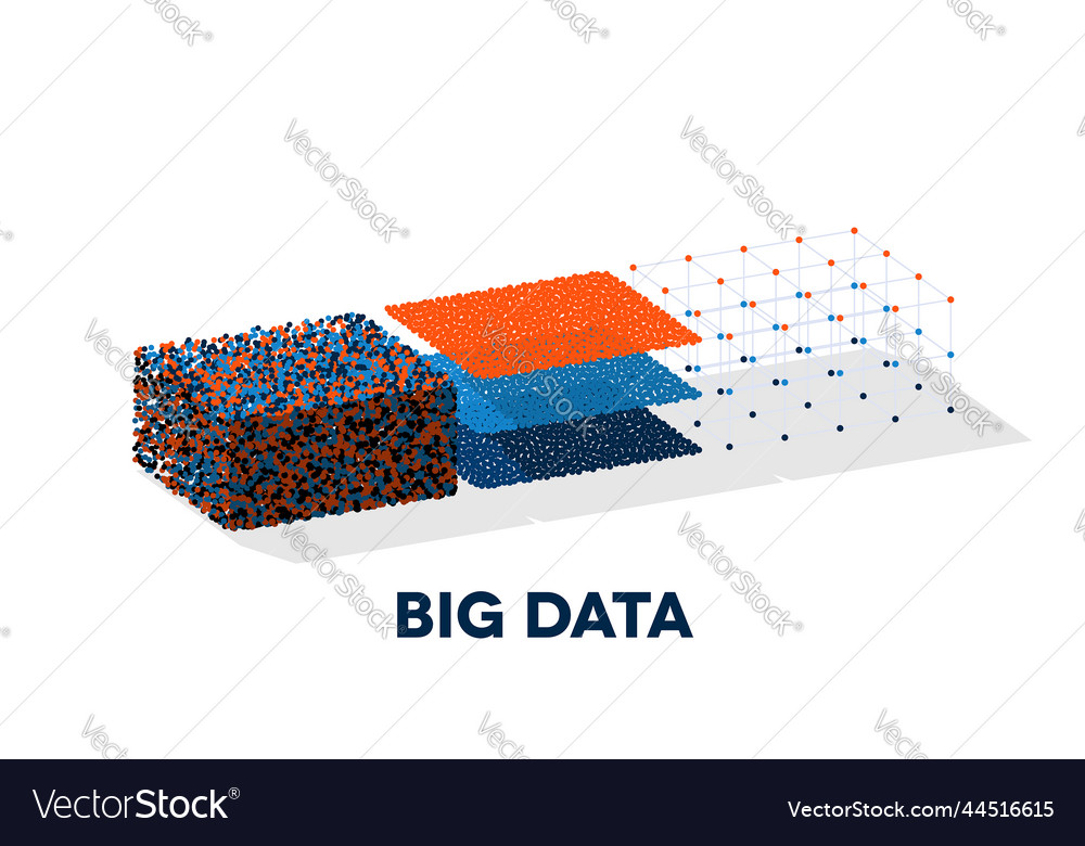 Big data with structuring map reduce vector image Big data with structuring map reduce