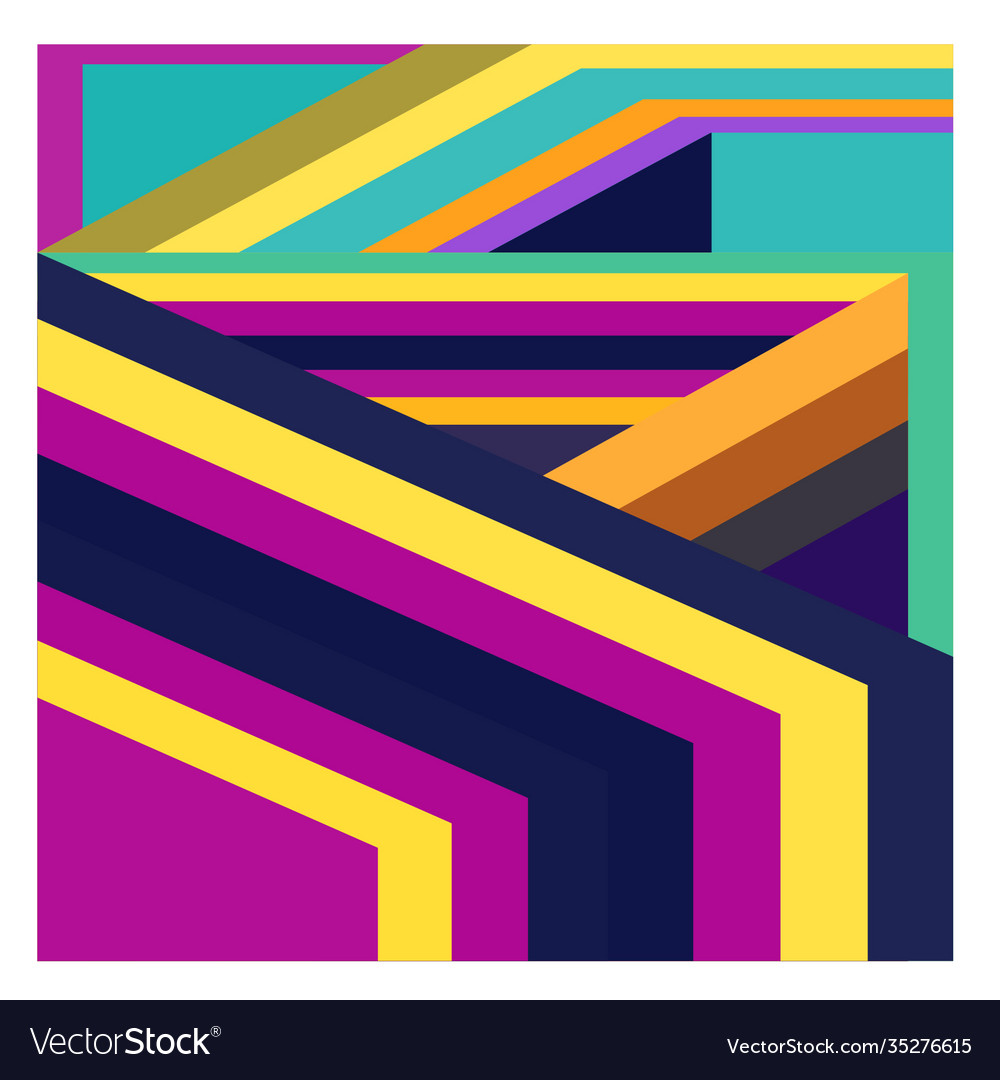 Colorful geometric and curve background pattern Vector Image Colorful geometric and curve background pattern