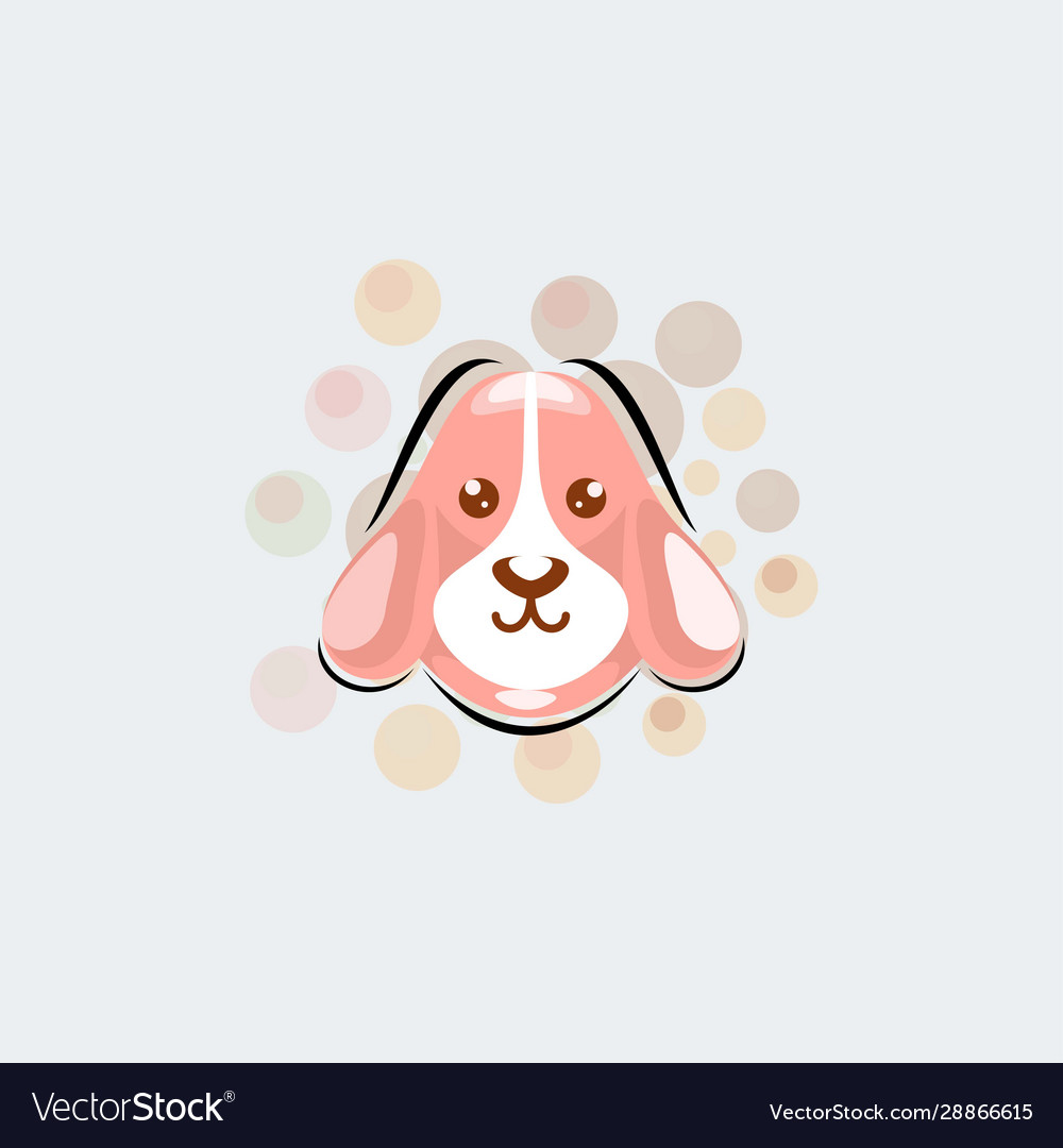 Cute dog mascot cartoon design