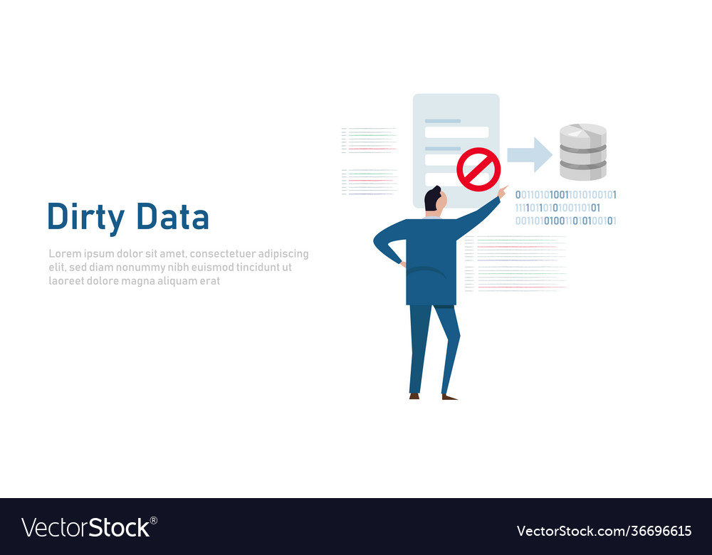 Dirty data input into database restriction