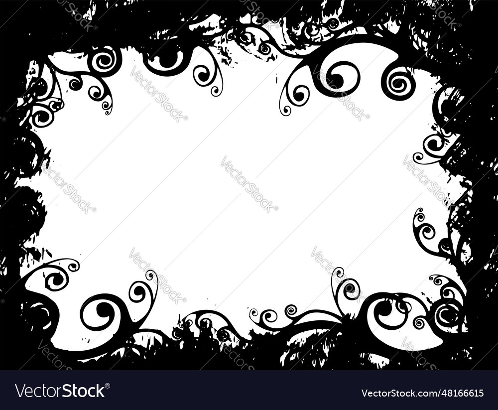 Grunge border texture background abstract frame vector image Grunge border texture background abstract frame