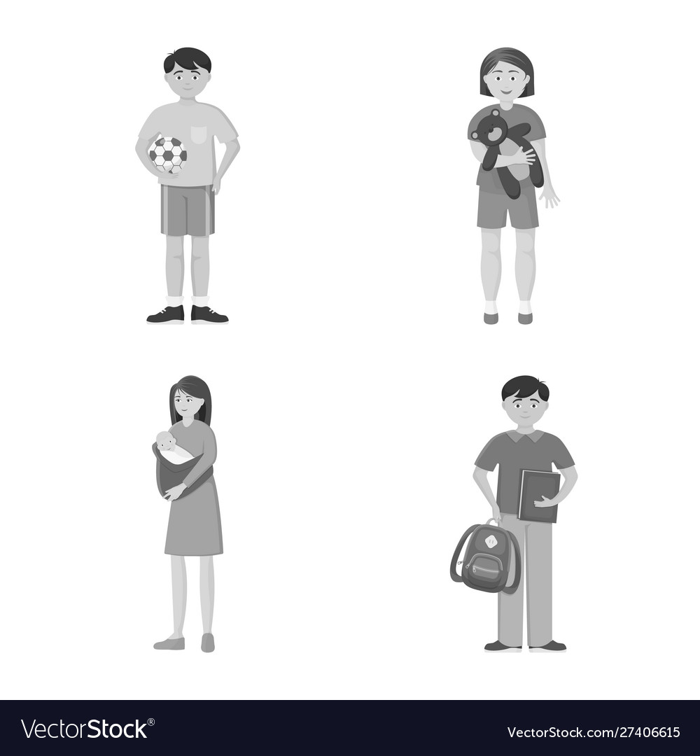 Isolated object face and portrait logo