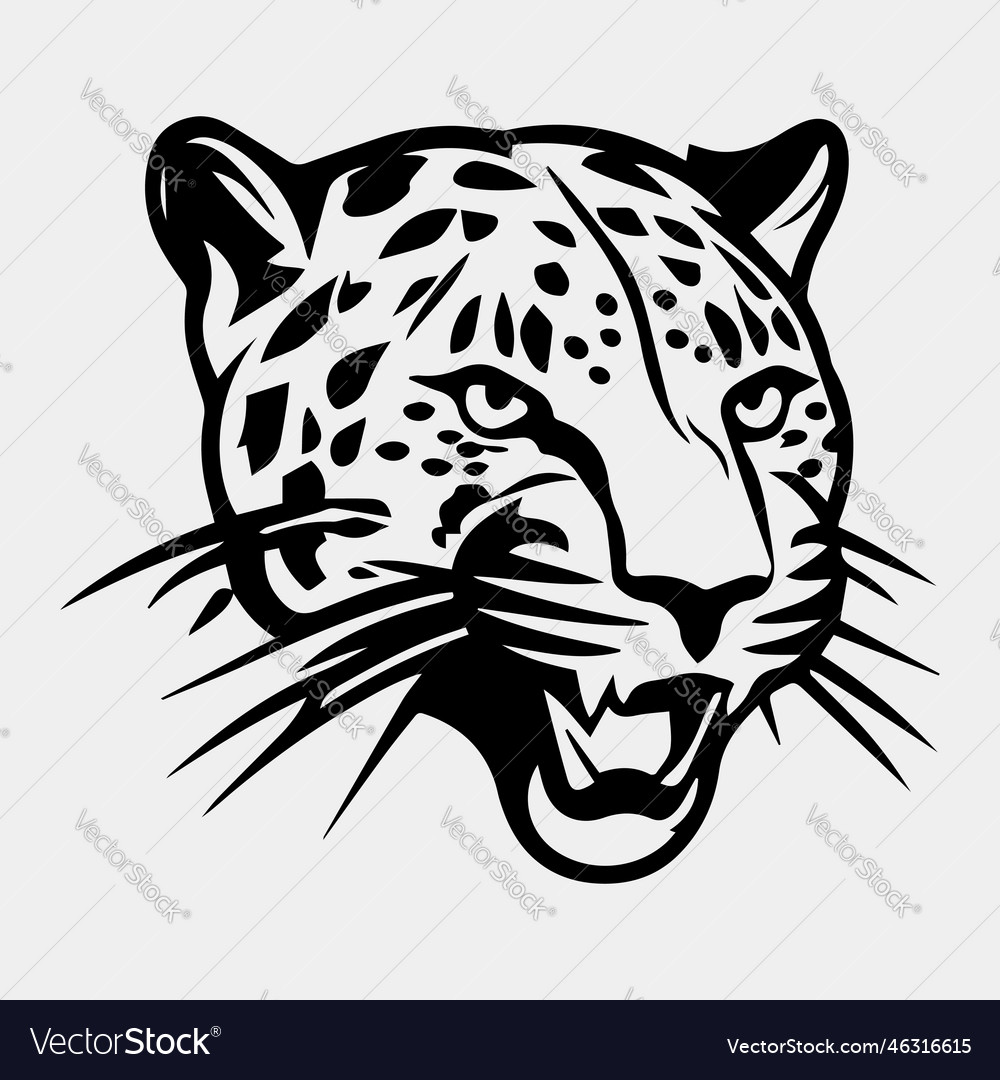 Leopard logo design vector image Leopard logo design