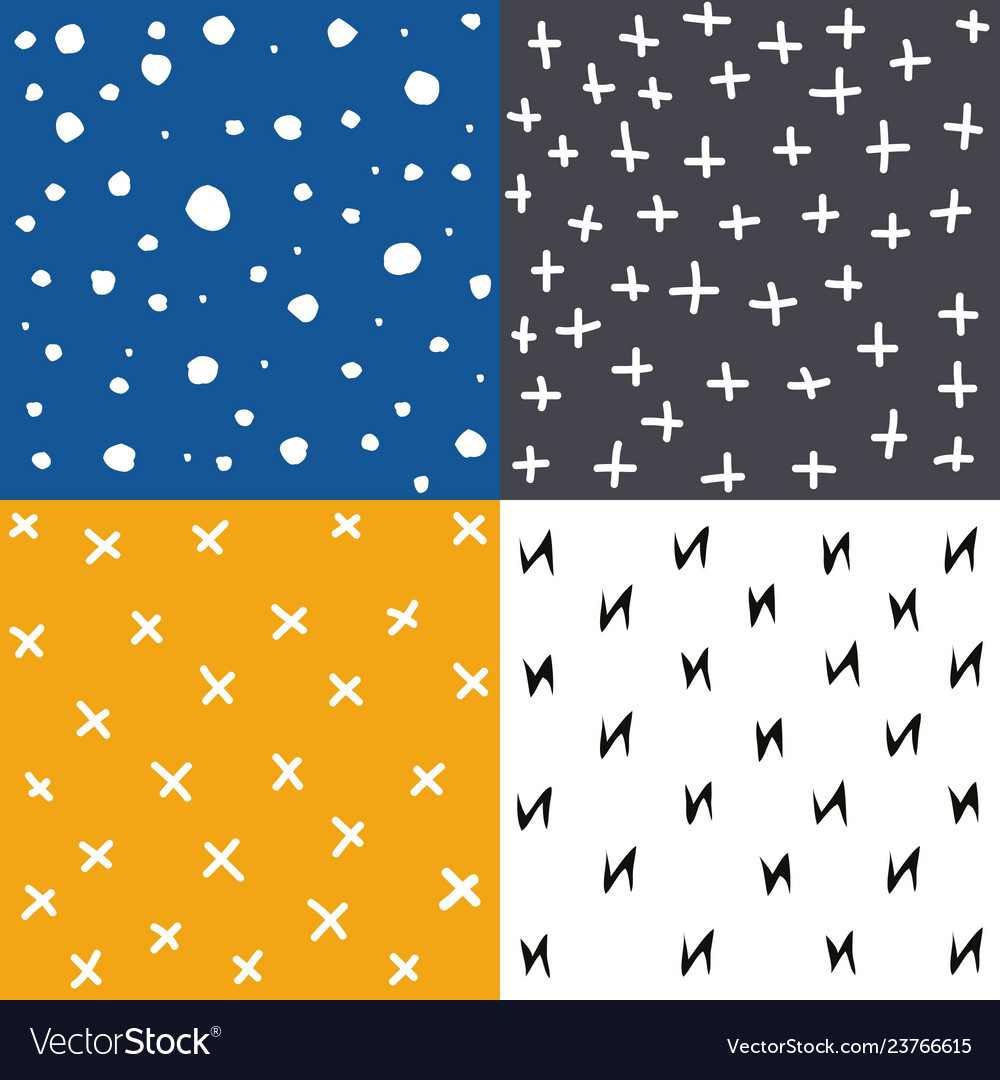 Seamless patterns with fabric textures