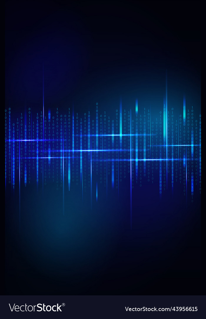 Stream von binären Code-Design vector image Stream von binären Code-Design