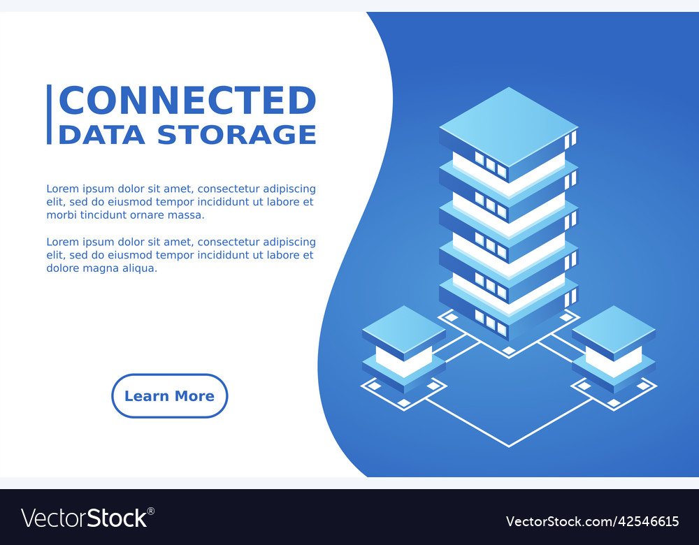 Transfer of user data to the server flow Vector Image