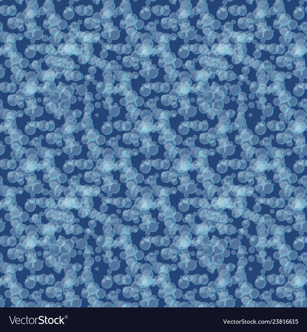 Water bubbles background abstract seamless pattern