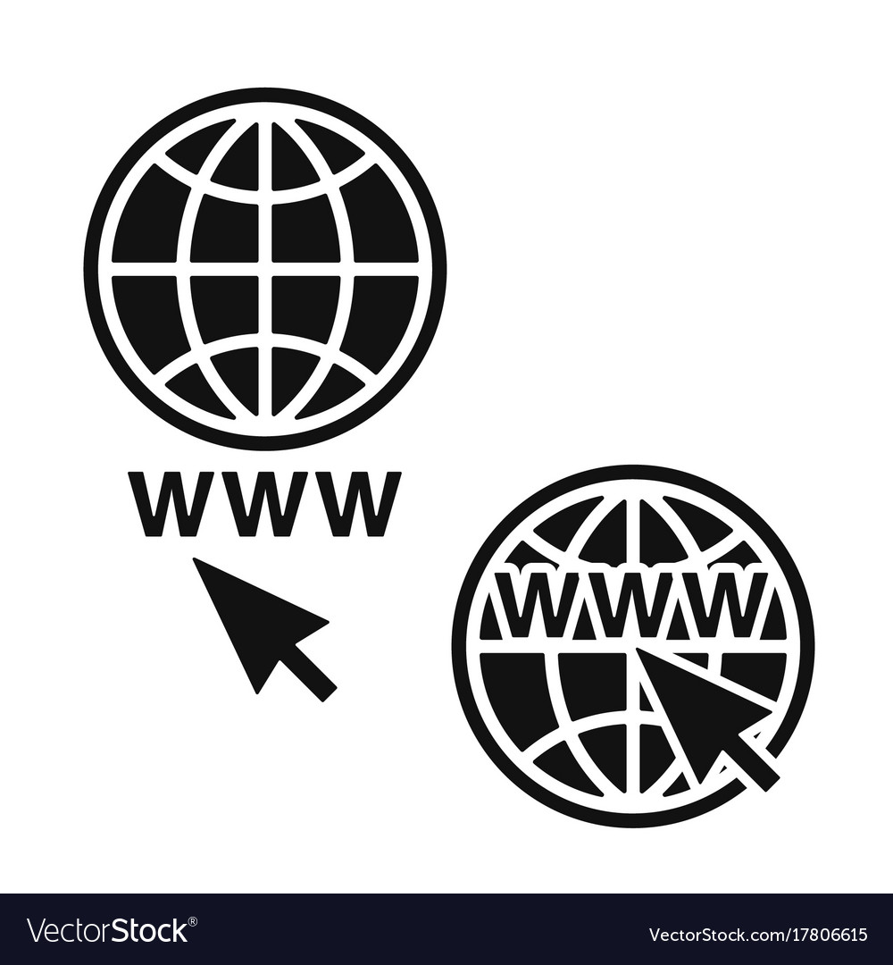 Web icons set network sign template
