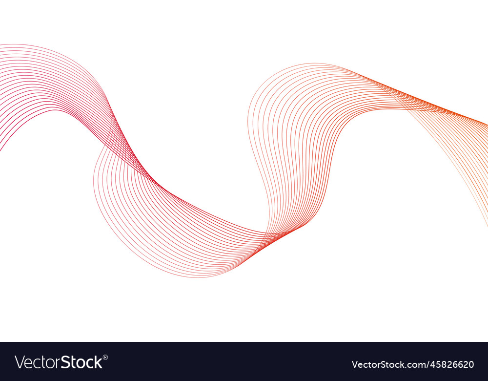 Abstract colorful wave element for design vector image Abstract colorful wave element for design