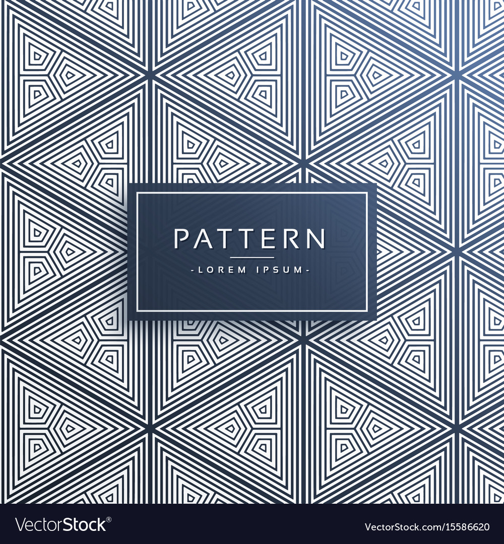 Abstract triangle pattern made with lines