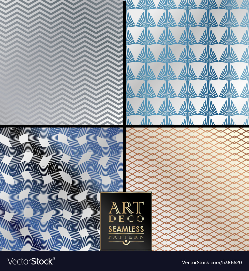 Art deco seamless vintage wallpaper pattern