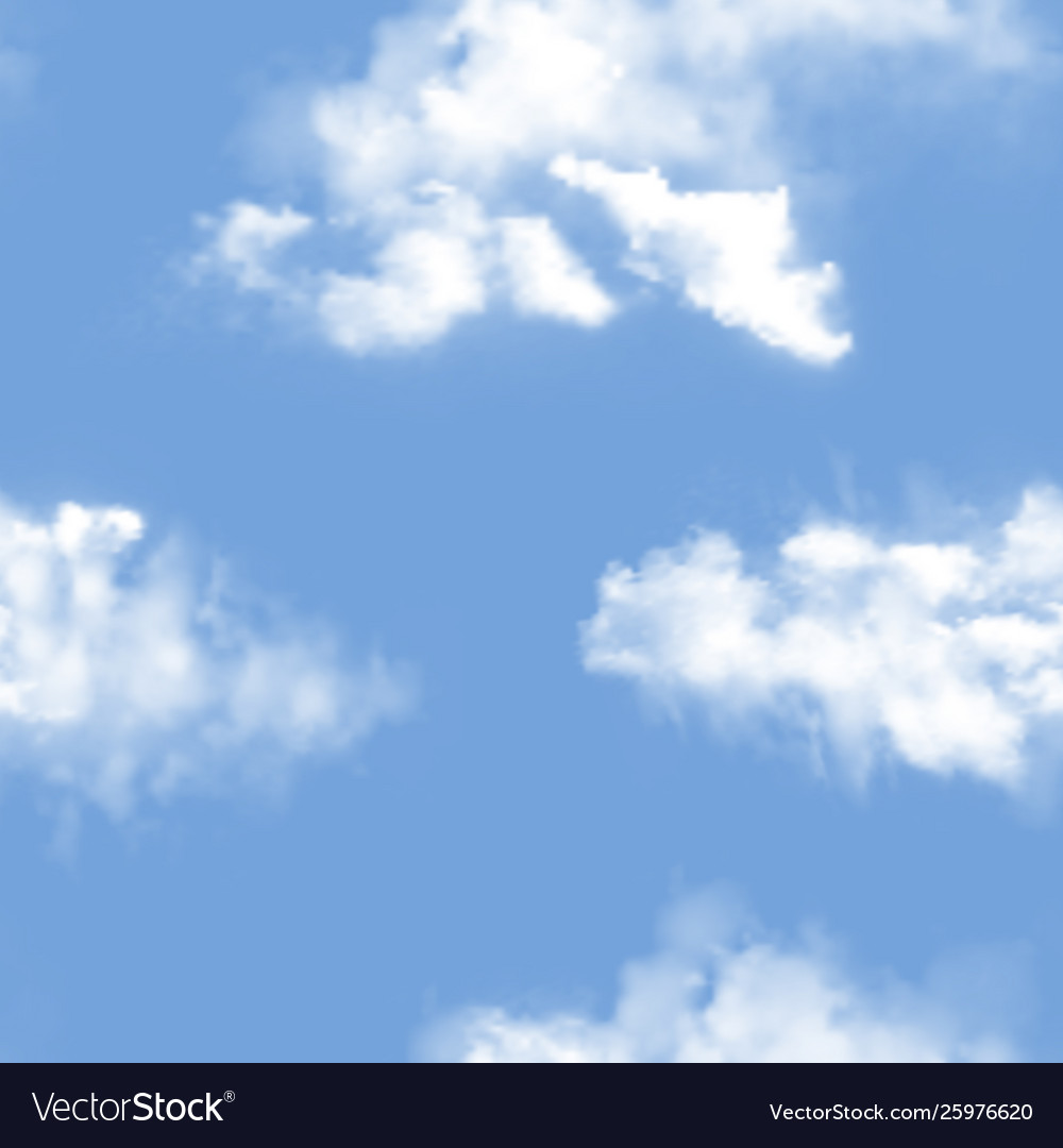 Cloudy Blue Sky Pattern