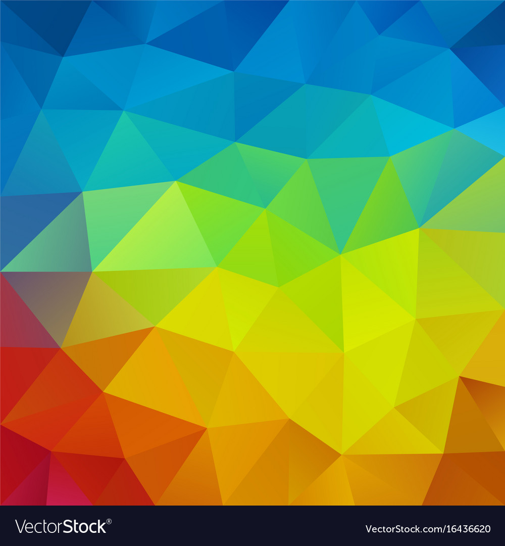 Colorful Triangular Mosaic Background