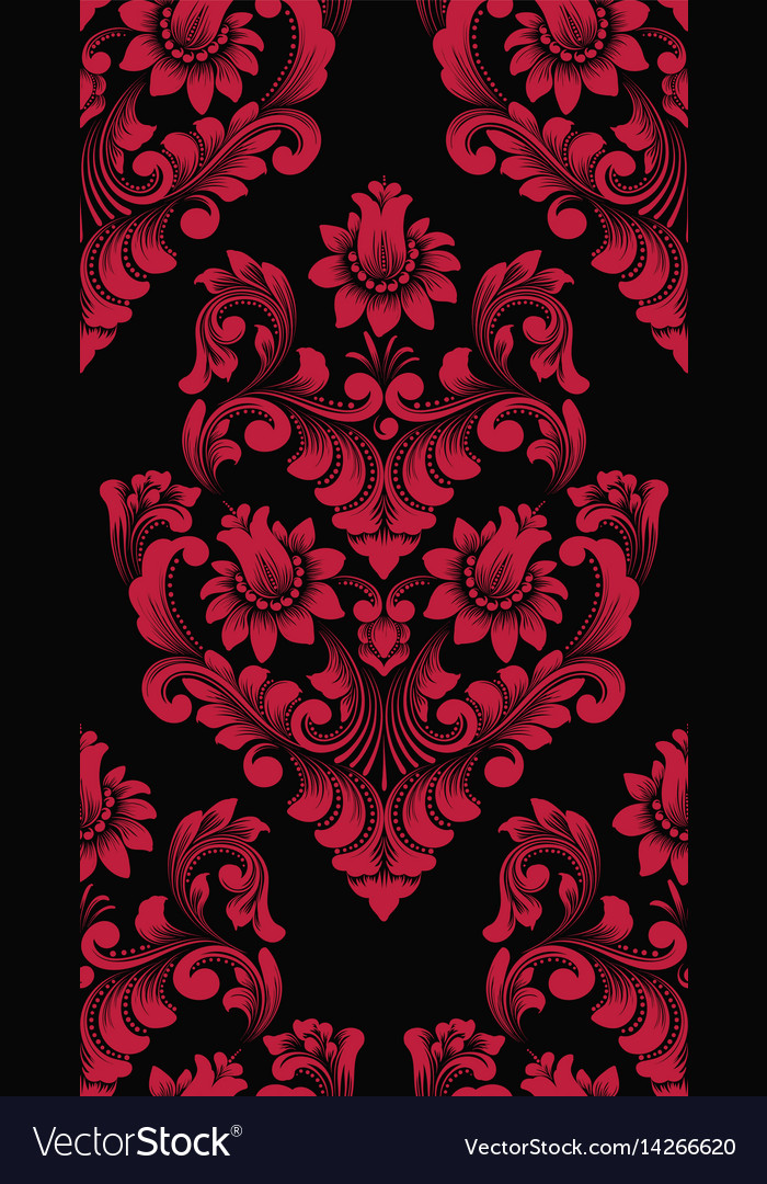 Damask seamless pattern element classical luxury