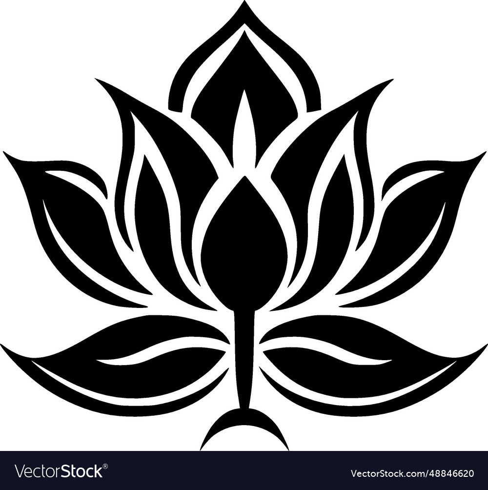 Flower - high quality logo ideal for t-shirt Vector Image