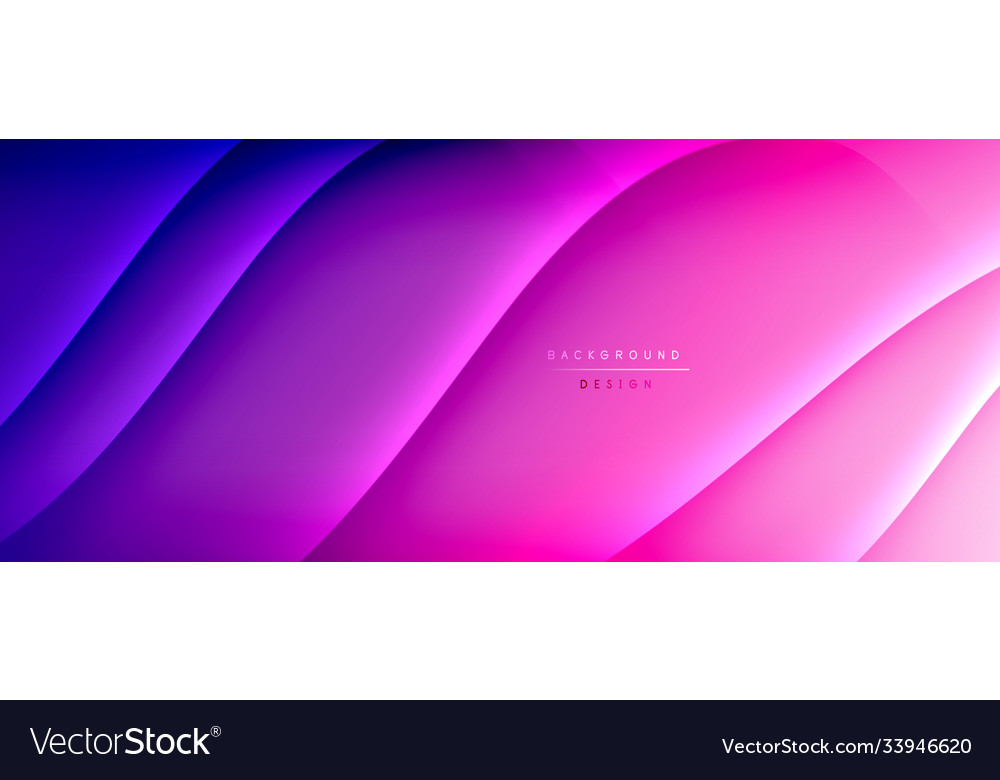 Fluid gradient waves with shadow lines and glowing Vector Image Fluid gradient waves with shadow lines and glowing