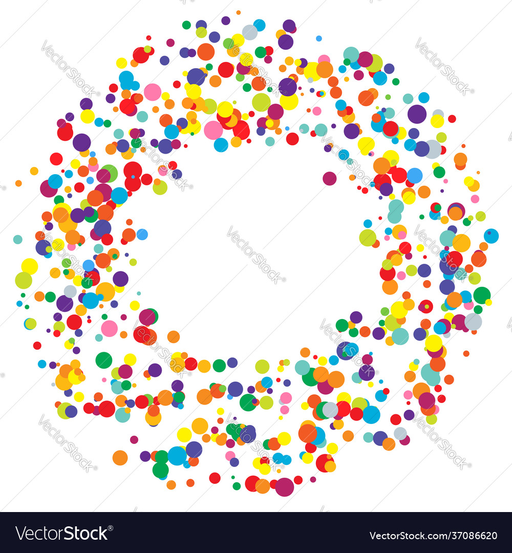 Random dots circles design element speckles vector image Random dots circles design element speckles
