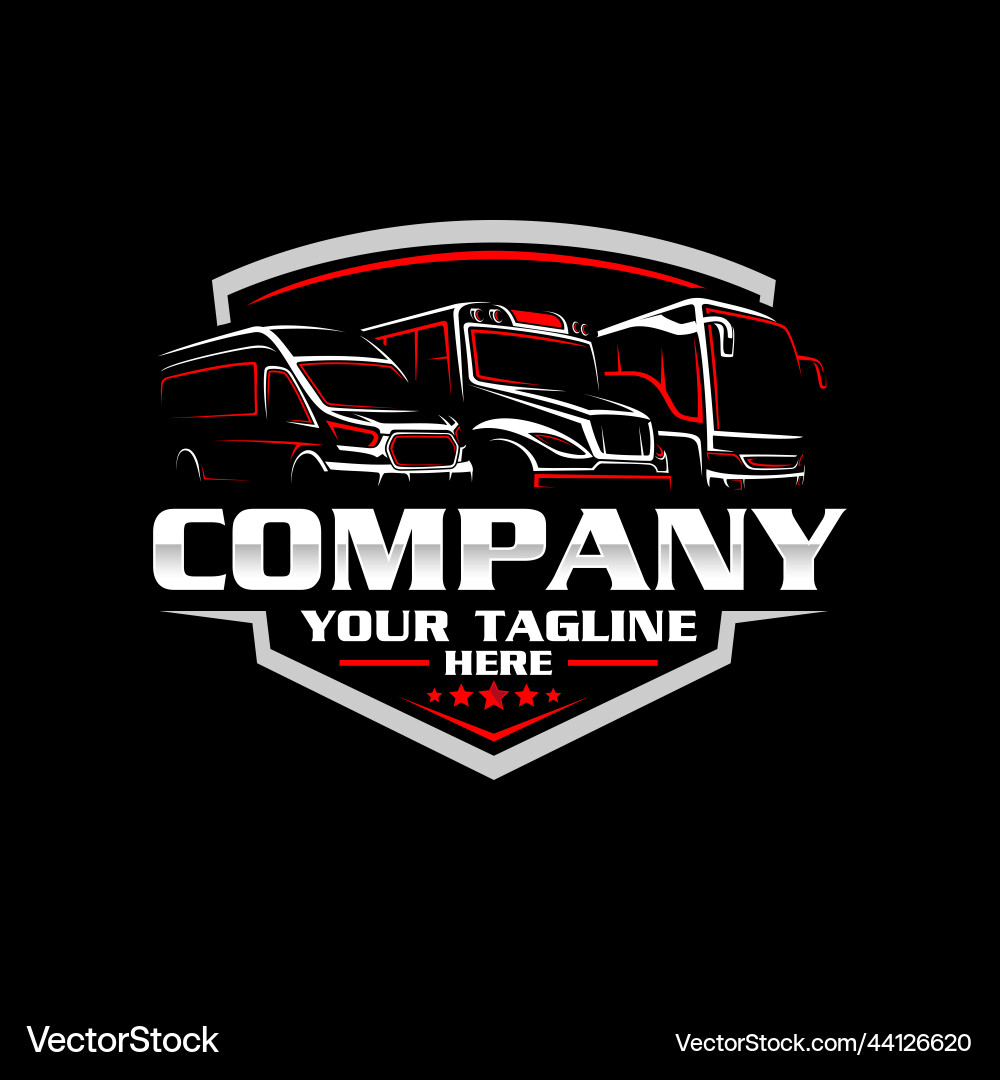 Rv vehicle storage logo logo Royalty Free Vector Image