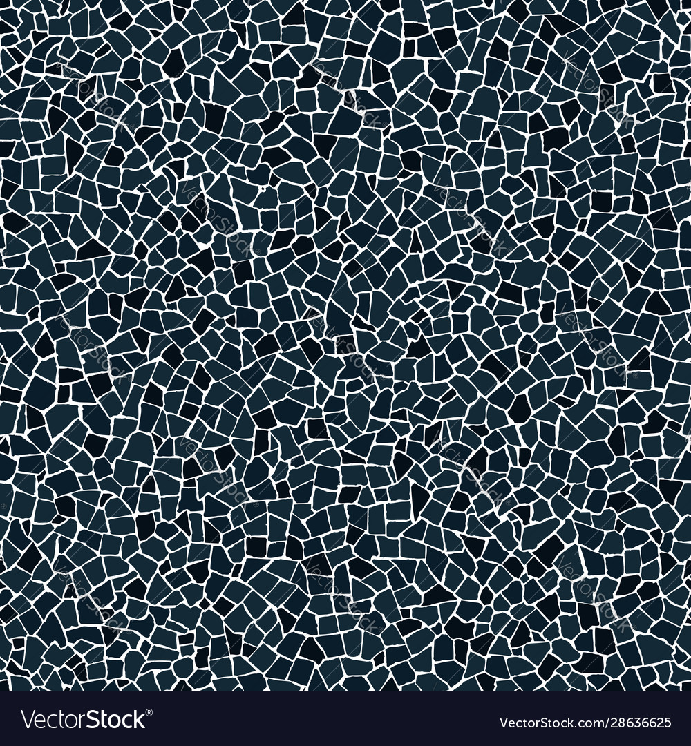 Broken Tiles Black Pattern Royalty Free Vector Image