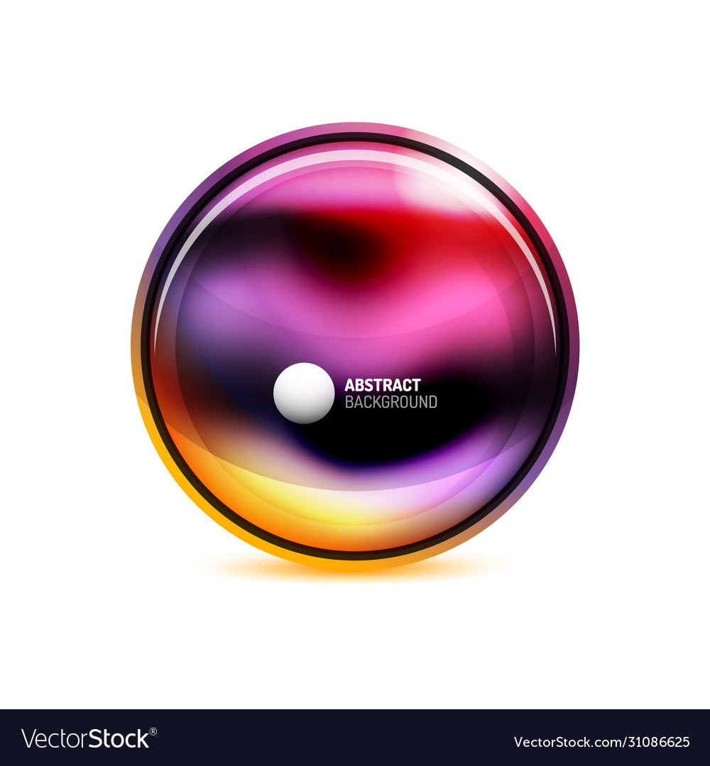 Circle button or banner for text design template