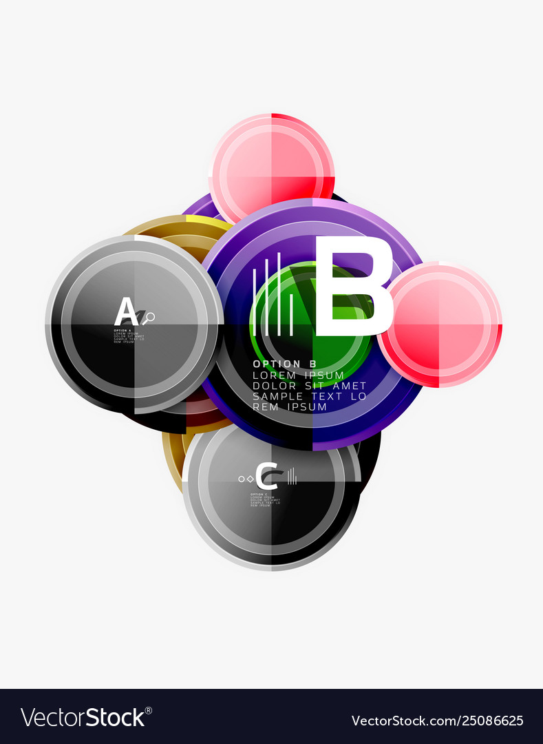 Circular pattern abstract circles composition Vector Image Circular pattern abstract circles composition