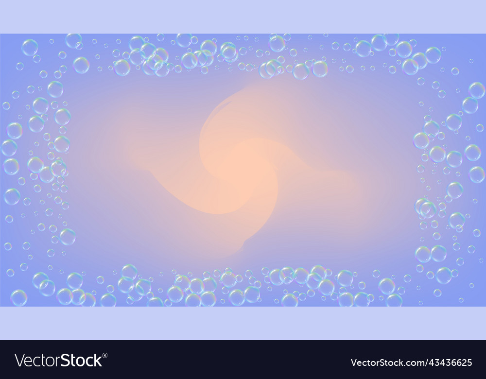 Cleaning foam soap bubble detergent suds Vector Image