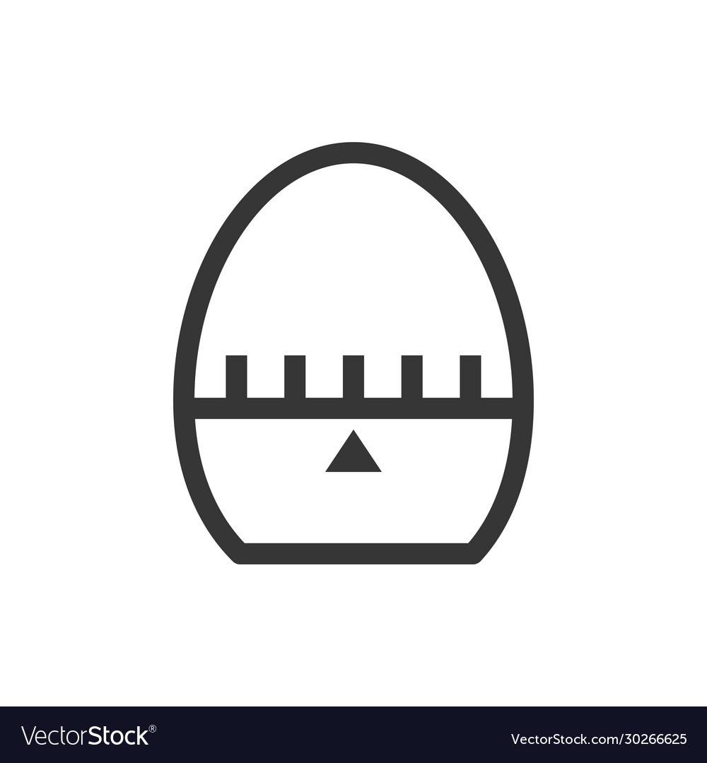 Line Style Egg Timer Icon