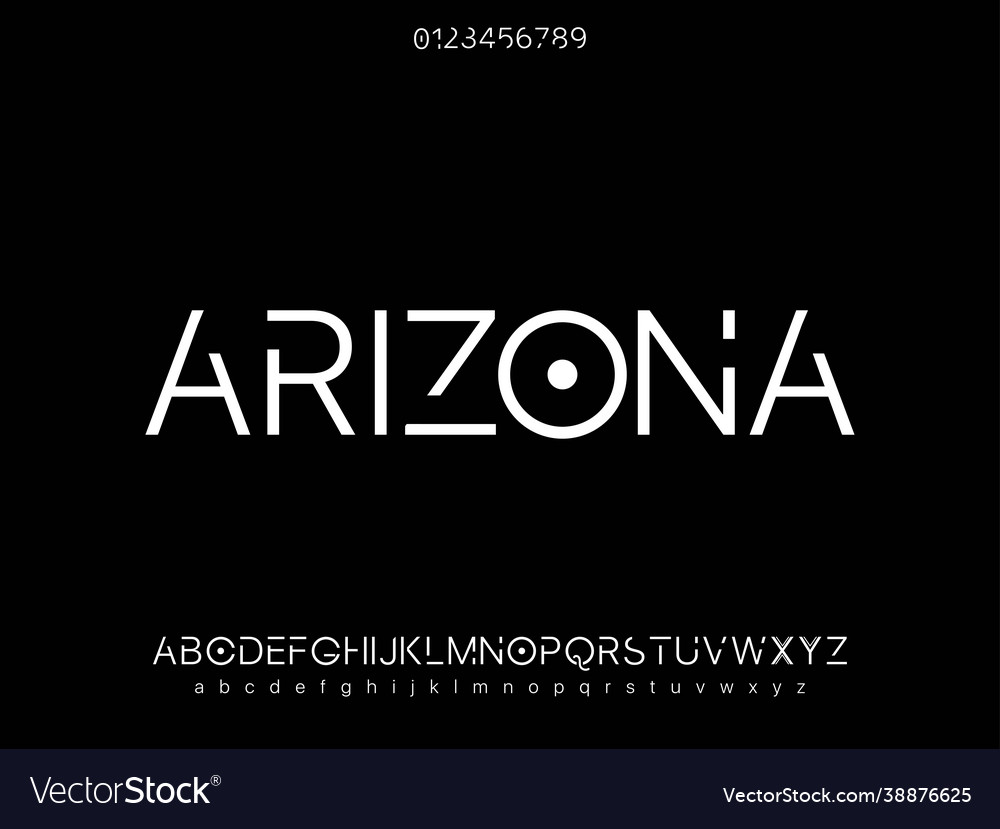 Minimal font typography lettering abstract