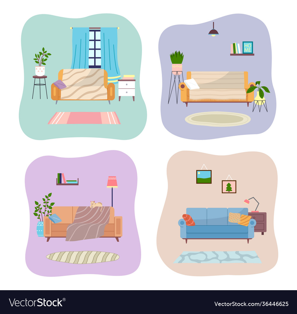 Set on theme apartment Royalty Free Vector Image