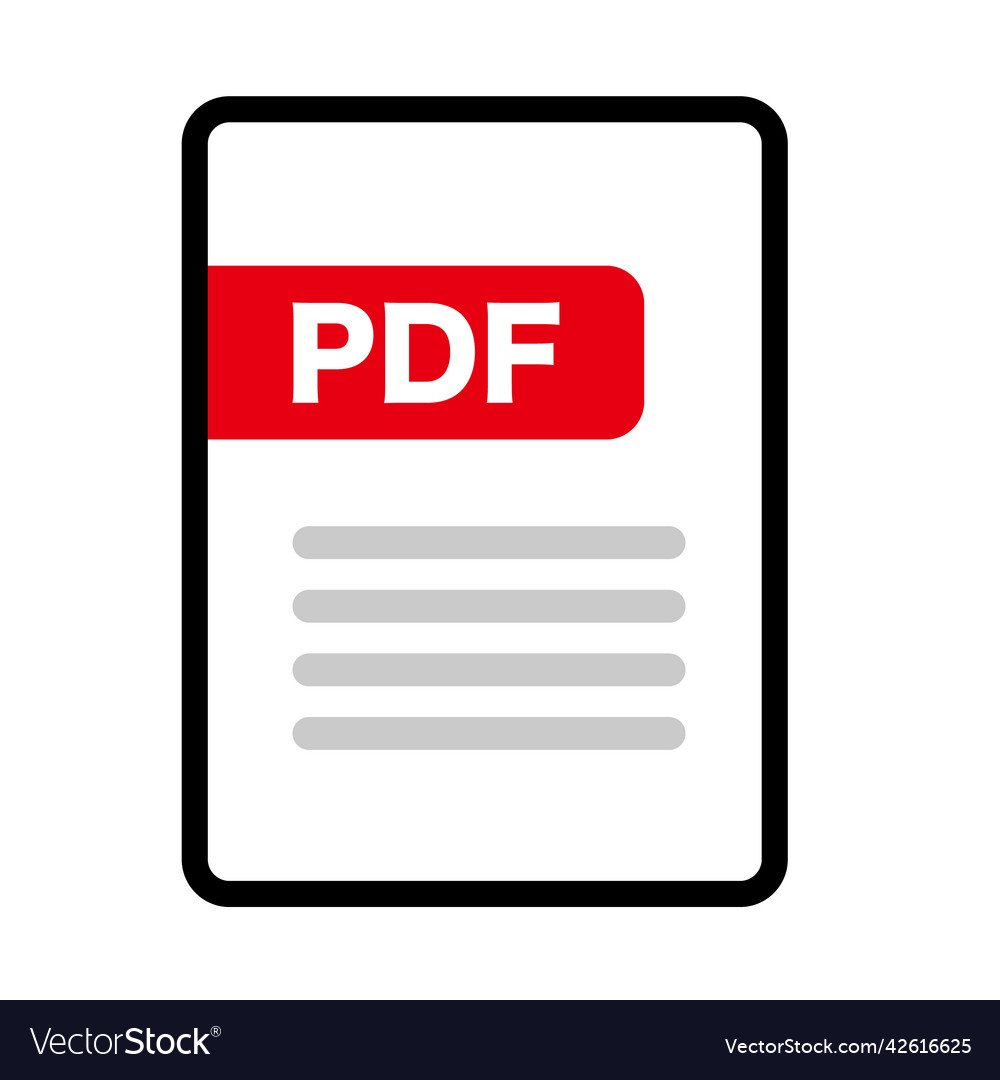 Simple pdf file icon