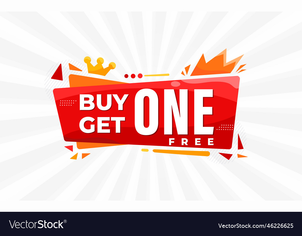 Super offer buy one get free sale banner