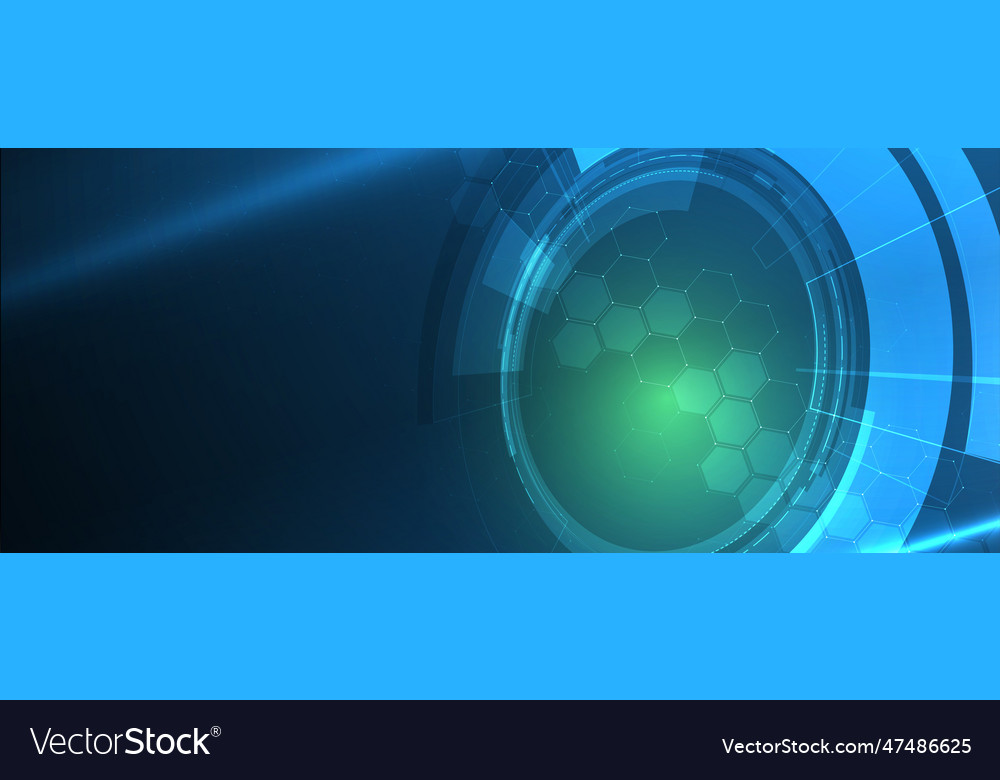 Technology data background idea of global vector image Technology data background idea of global