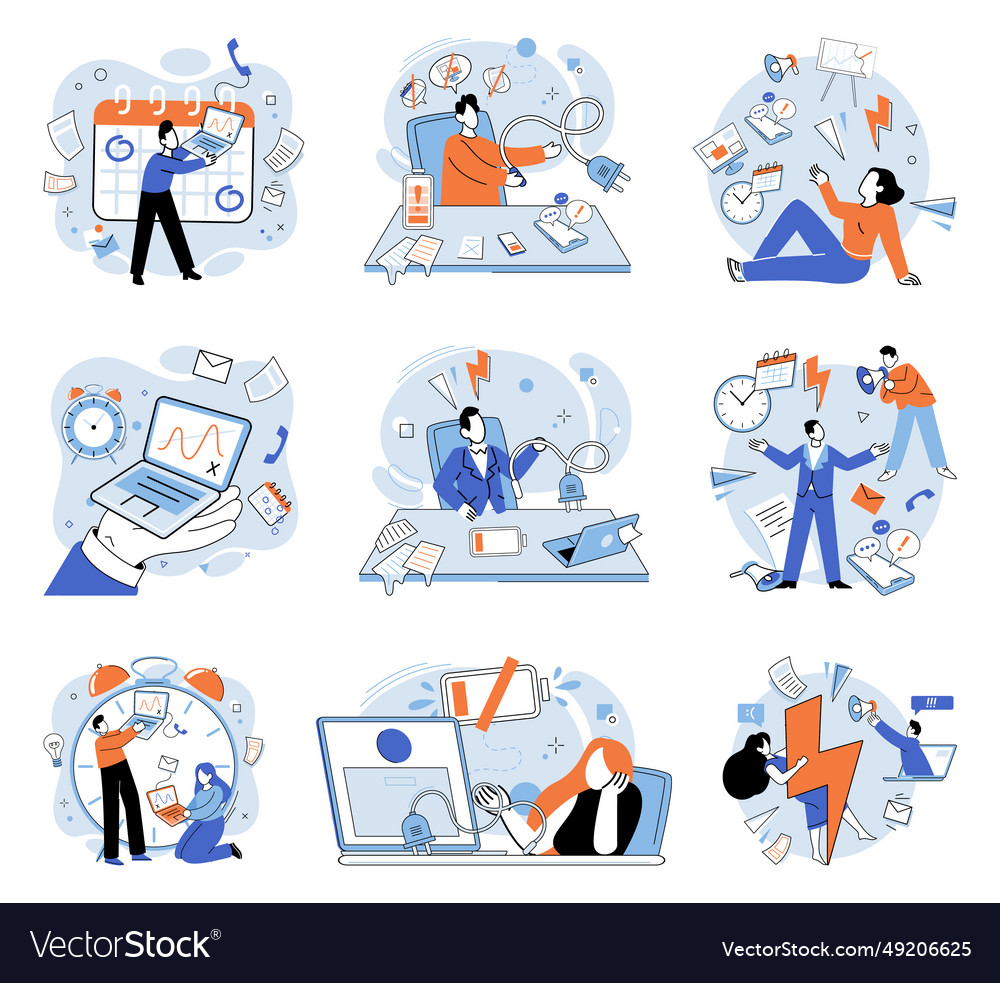 Working hard without seeing progress Vector Image Working hard without seeing progress