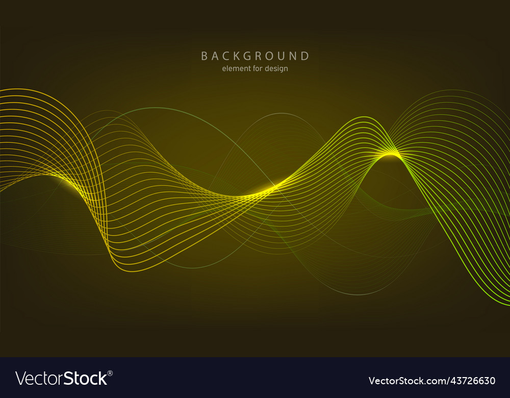 Abstract wave background element for design vector image Abstract wave background element for design