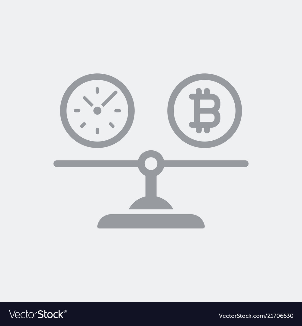 Comparison between time and bitcoin