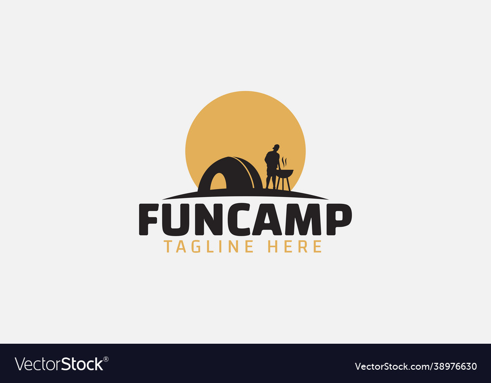 Fun Camp Logo vector image Fun Camp Logo