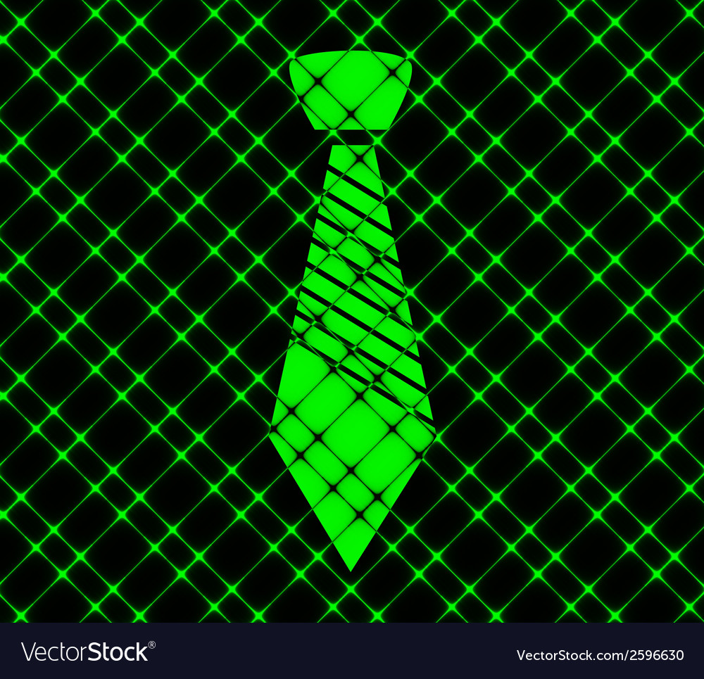 Hipster tie flat modern web button and space