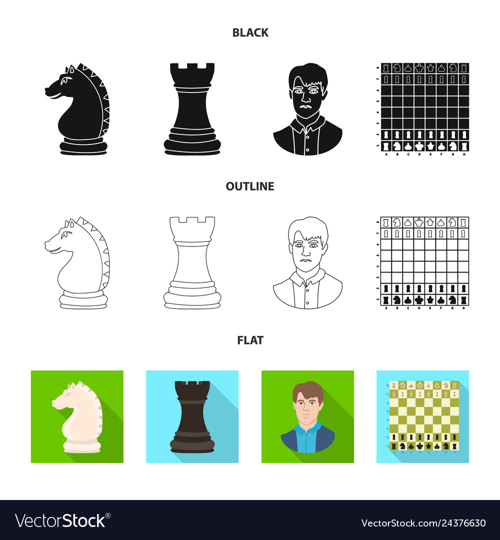 Isolated object of checkmate and thin sign vector image Isolated object of checkmate and thin sign